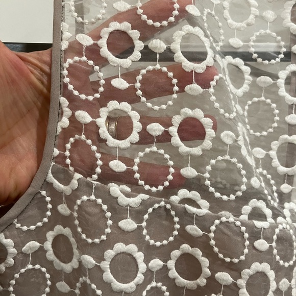 Calvin Klein Lace Over Crepe Sheath Dress - Picture 5 of 6